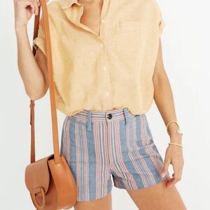 Madewell Emmett Shorts in Rainbow Stripe